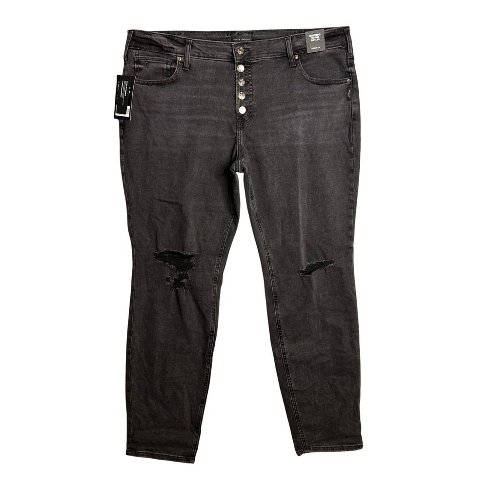 Silver Jeans Women's Boyfriend Jeans in Black